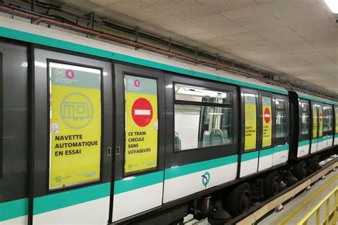 La Ratp Va Tester Les Premi Res Rames Automatiques Sur La Ligne Du