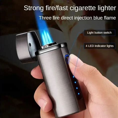 Cigar Lighter Tobacco Smoking Accessories Alloy Stainless Steel Lighters Smoking Accessories