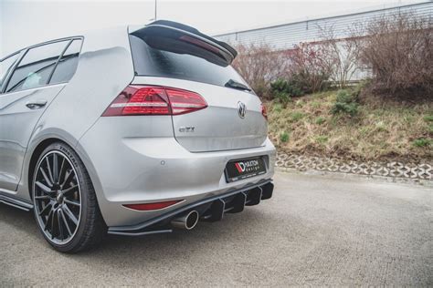 Heck Ansatz Diffusor Hecksch Rze Flaps F R Vw Golf R Hatchback