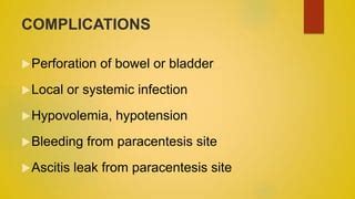 ABDOMINAL PARACENTESIS | PPT