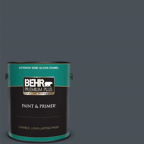 Behr Premium Plus Gal T Seared Gray Semi Gloss Enamel Exterior