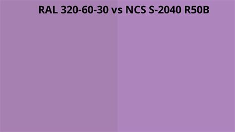 Ral 320 60 30 Vs Ncs S 2040 R50b Ral Colour Chart Uk