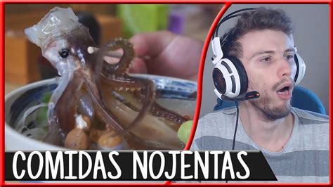 REACT 5 COMIDAS BIZARRAS DO MUNDO ChocolaTV YouTube