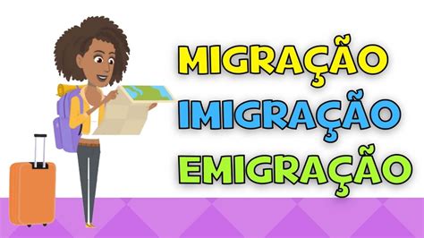 Migração imigração e emigração Diferenças Vídeo educativo