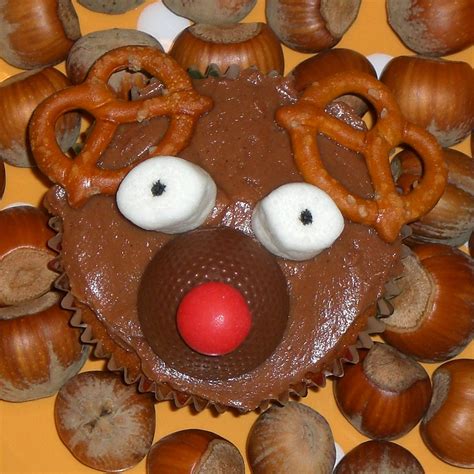 Reindeer Cupcakes Rudolph The Red Nosed Hazelnut Cupcake Flickr