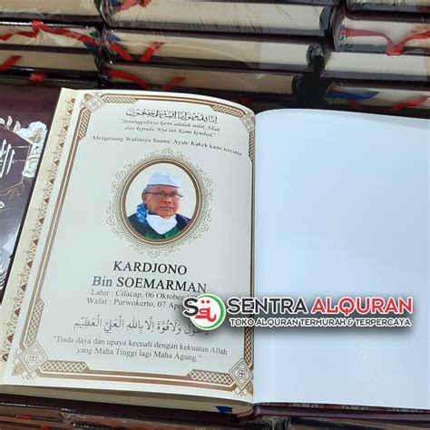 Al Quran Souvenir Custom Cover 100 Hari Mengenang Wafat