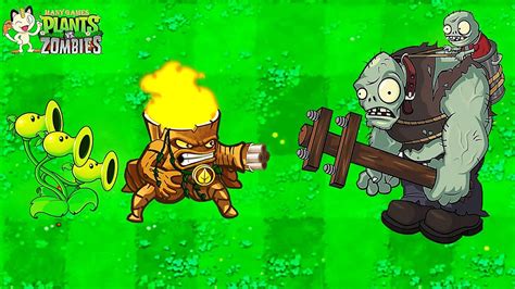 Hoa Quả Nổi Giận 99 Threepeater And Torchwood Vs 999 Zombies In Plants Vs Zombies 3 Youtube