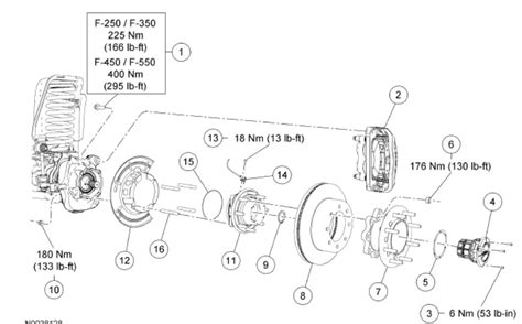 Ford Front Hub Assembly Diagram