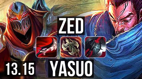 Zed Vs Yasuo Mid 16 1 5 Legendary 7 Solo Kills 1 7m Mastery