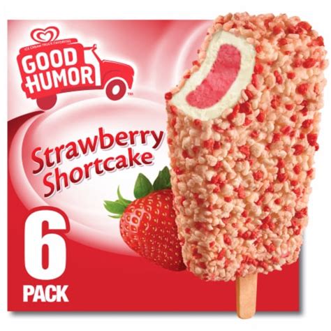 Good Humor Strawberry Shortcake Frozen Dairy Dessert Bars 6 Ct Pick