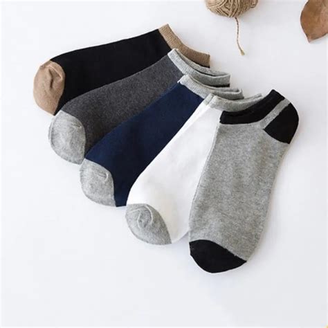 5 Slip Pack Pairs Socks Invisible Breathable Comfortable Casual Socks Non Picture As Boys Shown