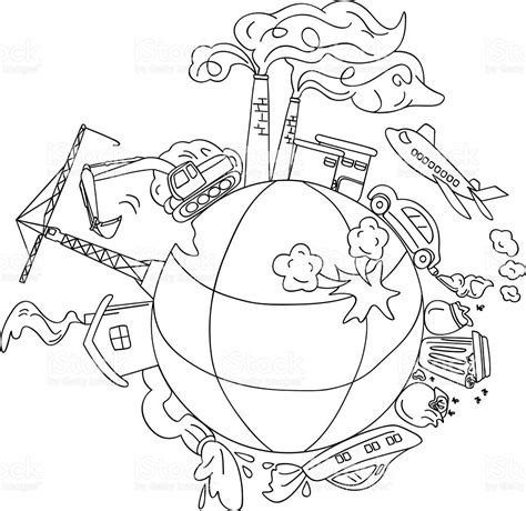 Air Pollution Coloring Pages At Free Printable Colorings Pages To Print And Color