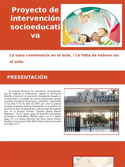 Pdf Avance Proyecto De Intervenci N Socioeducativa Dokumen Tips