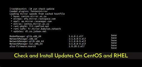 How To Check And Install Updates On CentOS And RHEL