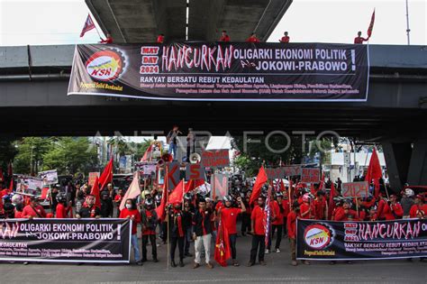 Aksi Memperingati Hari Buruh Di Makassar ANTARA Foto