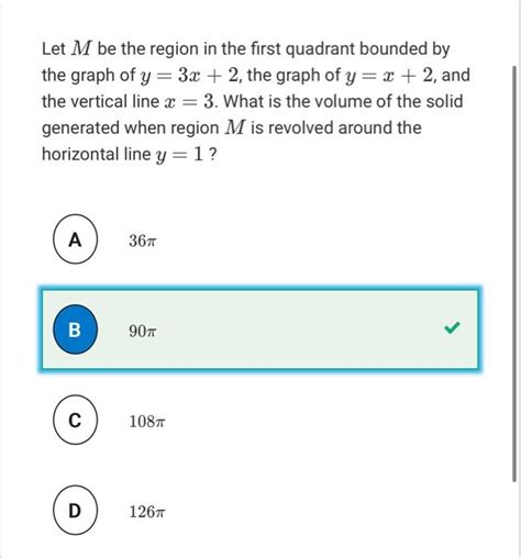 Solved Let M Be The Region In The First Quadrant Bounded By Chegg