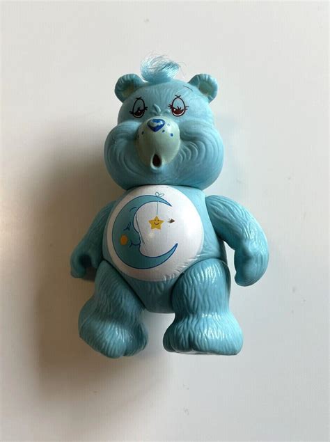 Vintage Care Bears Poseable Figure Bedtime Bear 1983 Kenner Moon Star