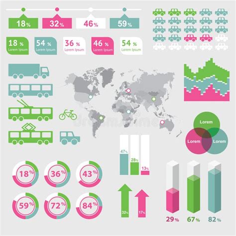 Mapa Do Mundo Infographic Ilustra O Do Vetor Ilustra O De Globo