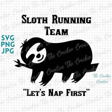 Sloth Running Team Etsy