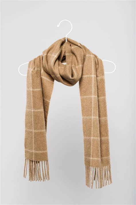 Camel Wool Scarf Nordic Swan Living