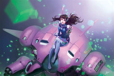 X Dva Overwatch Game Artwork Sony Xperia X Xz Z Premium Hd K