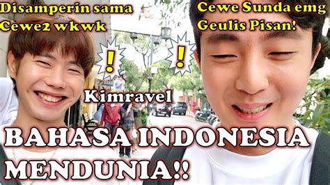 Orang Korea Coba Ngomong Bahasa Indonesia Terus Wkwk Disamperin Sama