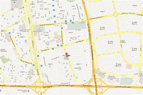 South Khaitan Map Kuwait