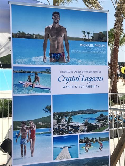 Comanco Meets Michael Phelps At Crystal Lagoons Amenity Grand Opening