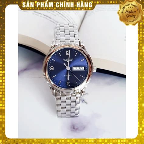 Đồng Hồ Nam Chính Hãng Longines Flagship Automatic Blue Dial Máy Cơ