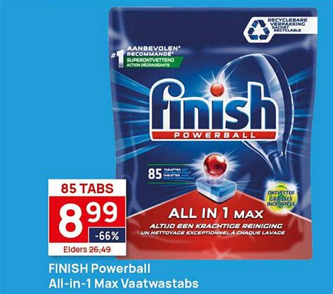 Finish Powerball All In 1 Max Vaatwastabs Aanbieding Bij Butlon