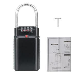 Benrich Key Safe Padlock Digit Combination Lock Box Outdoor Portable