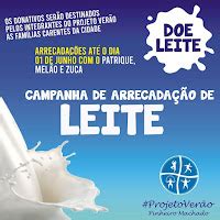 Projeto Verão lança campanha para arrecadação de leite em Pinheiro