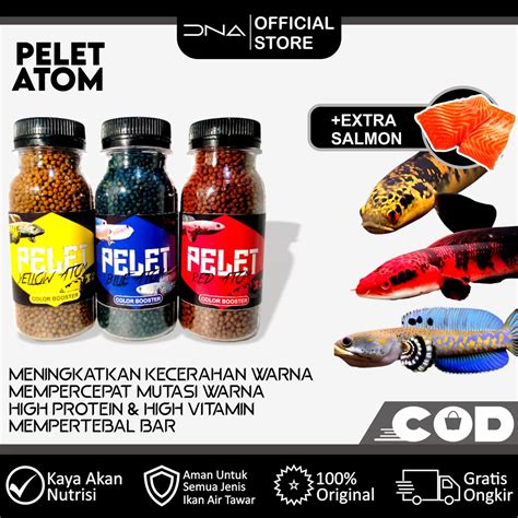 Jual PELET ATOM Pakan Premium Untuk Progres WARNA Ikan Bisa Untuk