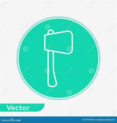 S Mbolo De La Muestra Del Icono Del Vector Del Hacha Ilustraci N Del