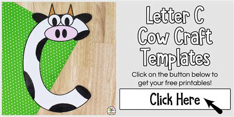 Letter C Cow Craft Letter Recognition Activity For Preschoolers