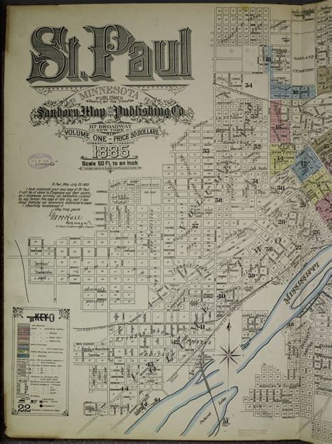 Sanborn Fire Insurance Map From Saint Paul Ramsey County Minnesota