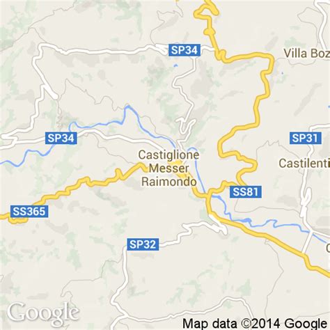 Mappa Di Castiglione Messer Raimondo Cartine Stradali E Foto Satellitari