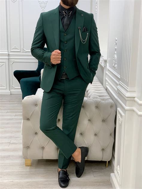 Montreal Green Slim Fit Suit Bojoni