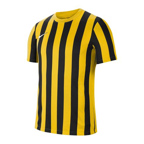 Nike Division IV Striped Trikot Kurzarm Gelb F719 Gelb