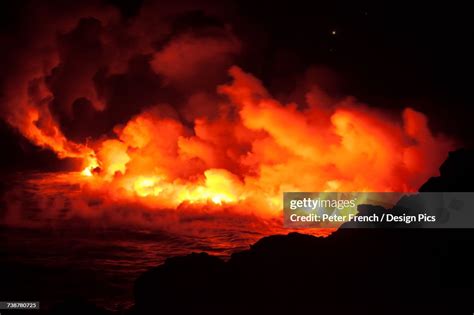 Halemaumau Crater Kilauea Caldera Hawaii Volcanoes National Park High