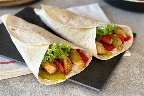 Chicken Fajita Wrap Recipe