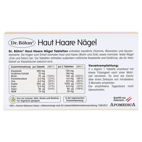 Dr B Hm Haut Haare N Gel Tabletten Kaufen Medpex