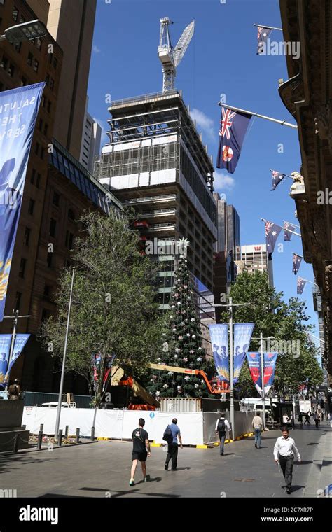 The Christmas tree in Martin Place, Sydney Stock Photo - Alamy