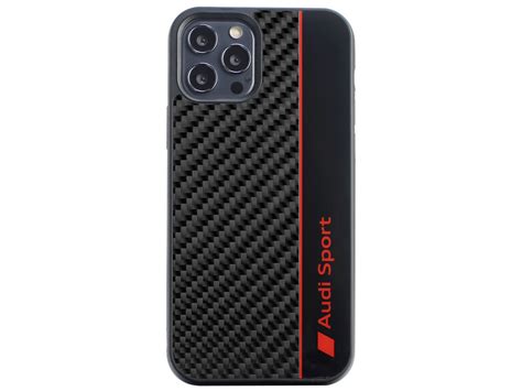 Audi R8 Series Carbon Case Zwart Iphone 12 Pro Max Hoes