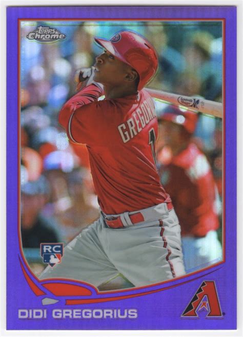 DIDI GREGORIUS 2013 Topps Chrome PURPLE REFRACTOR RC 65 EBay