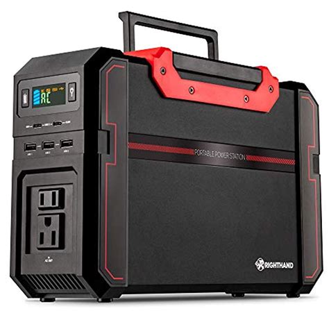 Portable Power Station 450w Pure Sine Wave Backup Lithium Battery Dual 110v Ac Outlets 444wh