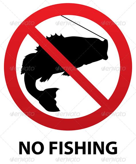 No Fishing Sign GraphicRiver