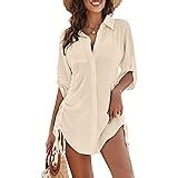 Hilor Women S Swimsuit Beach Cover Up Shirt Bikini Beachwear Beach