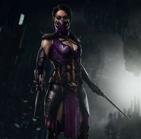 Artwork Dark Hair Mileena Mortal Kombat Mortal Kombat Video Game