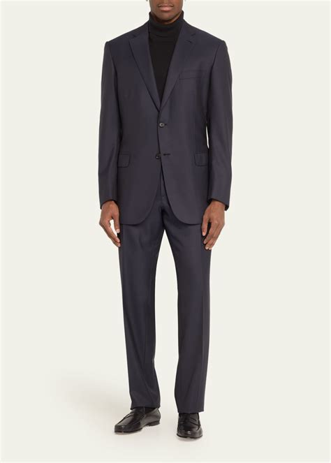 Brioni Men S Brunico Solid Two Piece Suit Bergdorf Goodman